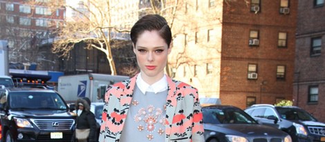 Coco Rocha en el desfile de Carolina Herrera de la Semana de la Moda de Nueva York 2014