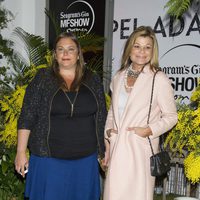 Cari Lapique y Caritina Goyanes en el desfile de Jorge Vázquez en Madrid Fashion Show Women 2014