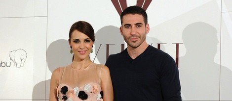 Paula Echevarría y Miguel Angel Silvestre en la presentación de 'Galerías Velvet'