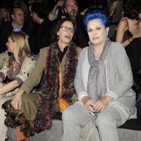 Paola Dominguin y Lucía Bosé en el desfile de Francis Montesinos en Madrid Fashion Week otoño/invierno 2014/2015