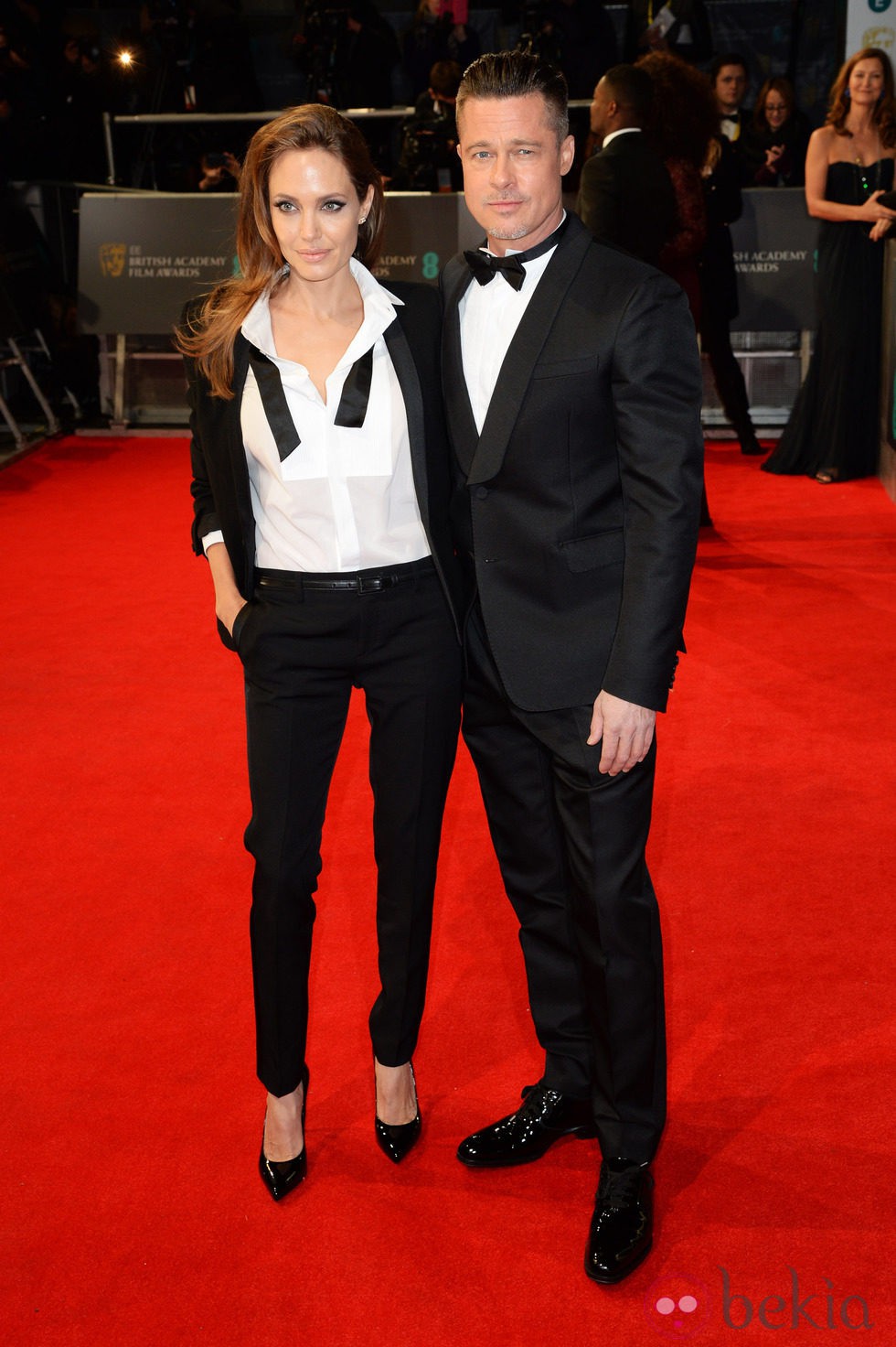 Brad Pitt y Angelina Jolie en los BAFTA 2014