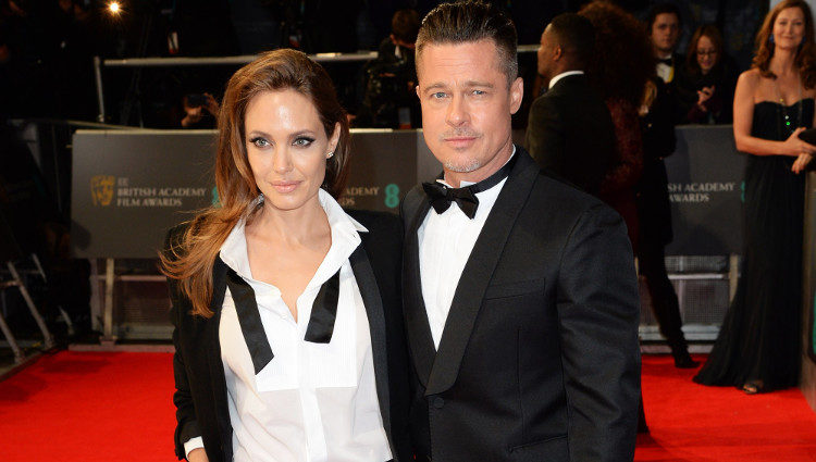 Brad Pitt y Angelina Jolie en los BAFTA 2014