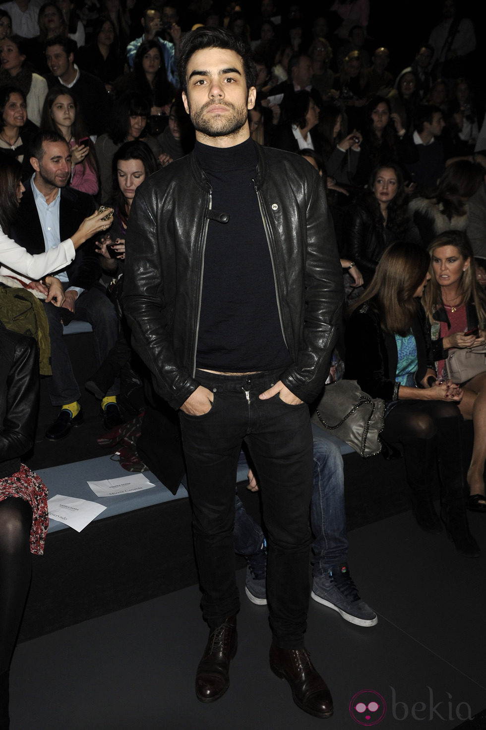 Diego Osorio en el desfile de Andrés Sardá en Madrid Fashion Week otoño/invierno 2014/2015