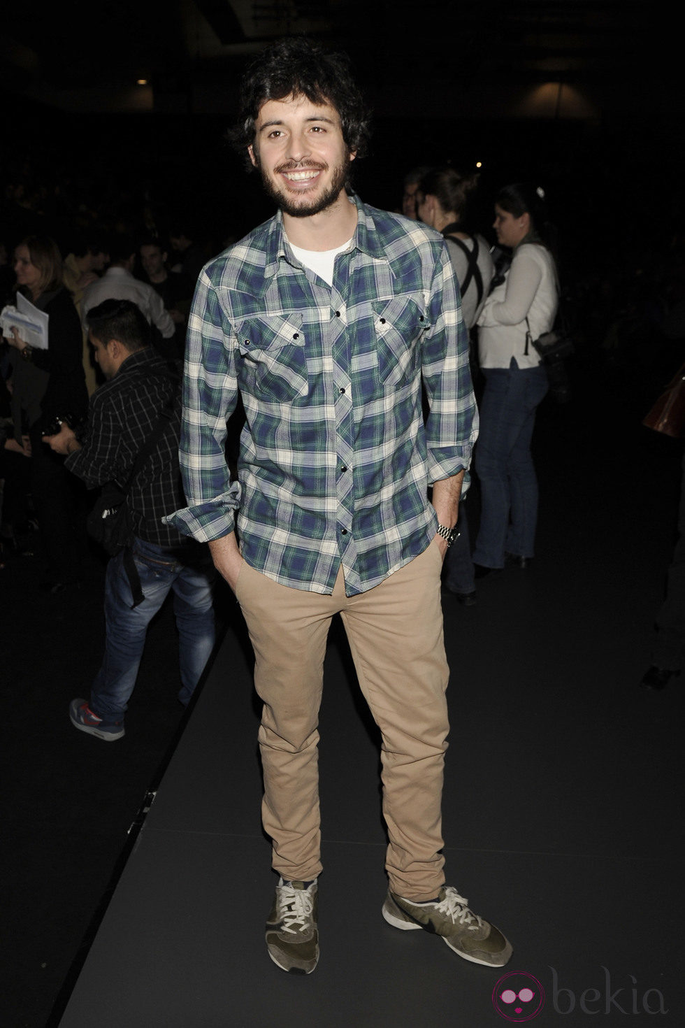 Javier Pereira en el desfile de Ion Fiz en Madrid Fashion Week otoño/invierno 2014/2015