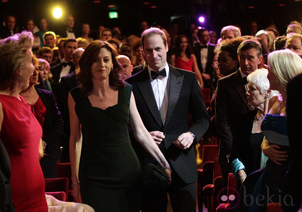 El Príncipe Guillermo en la Royal Opera House de Londres en los BAFTA 2014