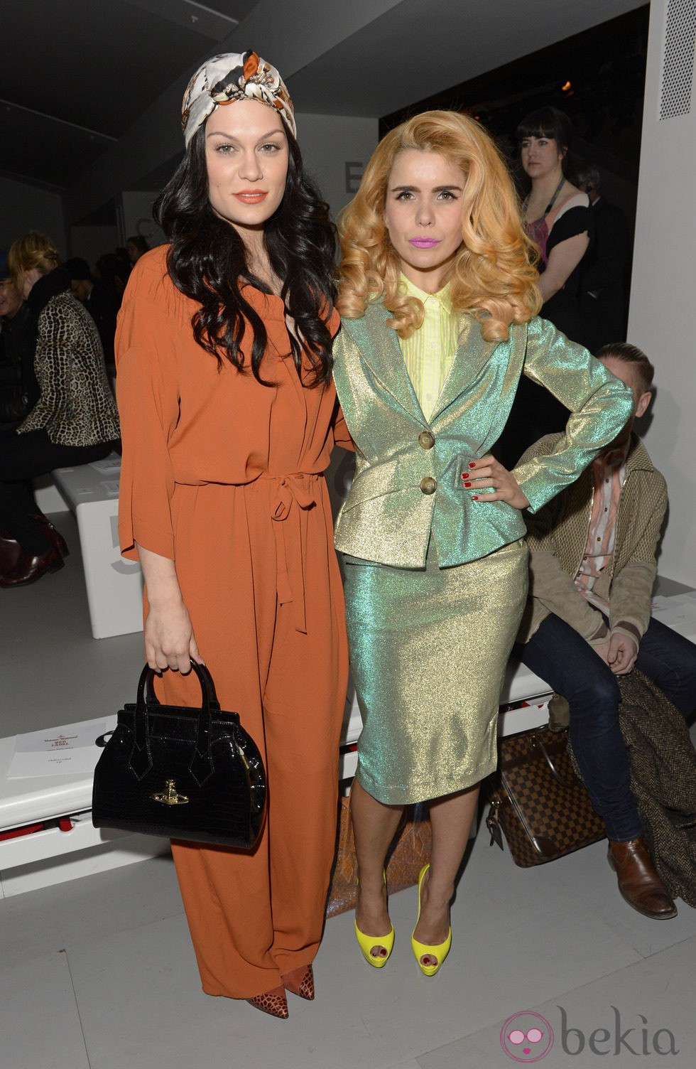 Jessie J y Paloma Faith en el front row de la Semana de la Moda de Londres 2014