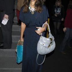 Nuria Roca en el front row de Davidelfín en Madrid Fashion Week 2014