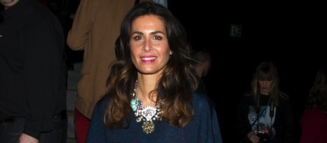 Nuria Roca en el front row de Davidelfín en Madrid Fashion Week 2014