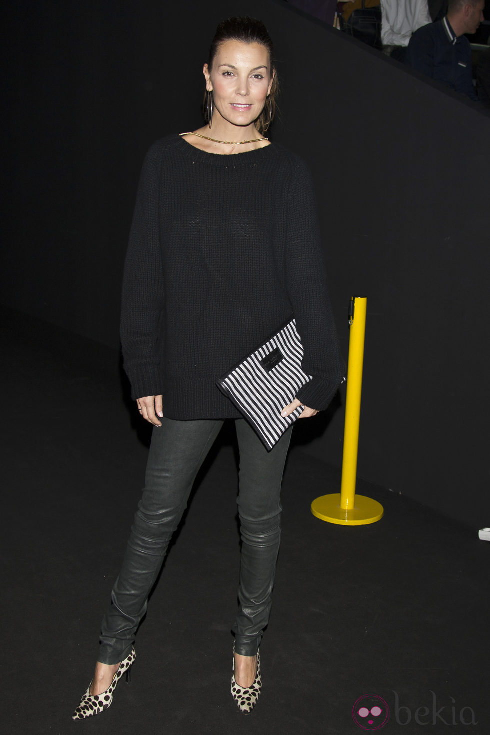 Mar Flores en el front row de Davidelfín en Madrid Fashion Week 2014