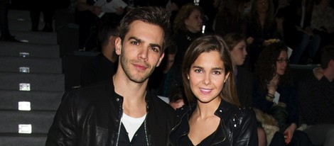 Marc Clotet y Natalia Sánchez en el front row de Davidelfín en Madrid Fashion Week 2014