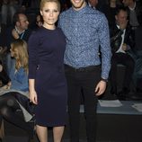 Soraya y Miguel Herrera en el front row de Juanjo Oliva en Madrid Fashion Week 2014