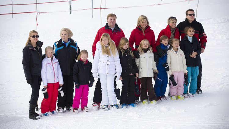 La Familia Real Holandesa posa en sus vacaciones de invierno en Austria