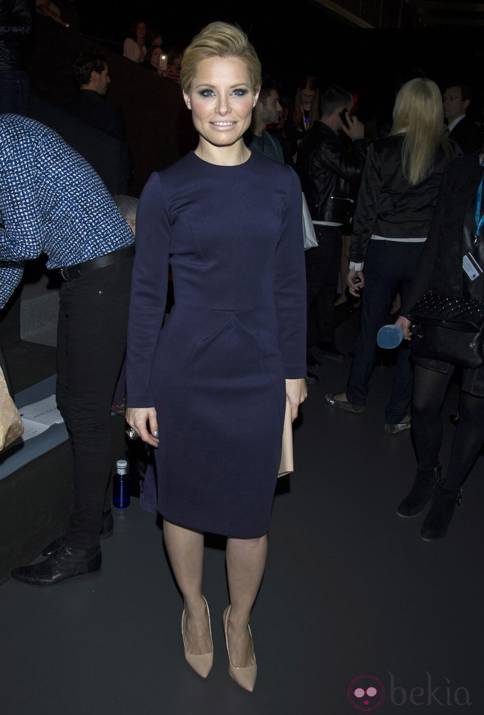 Soraya en el front row de Juanjo Oliva en Madrid Fashion Week 2014