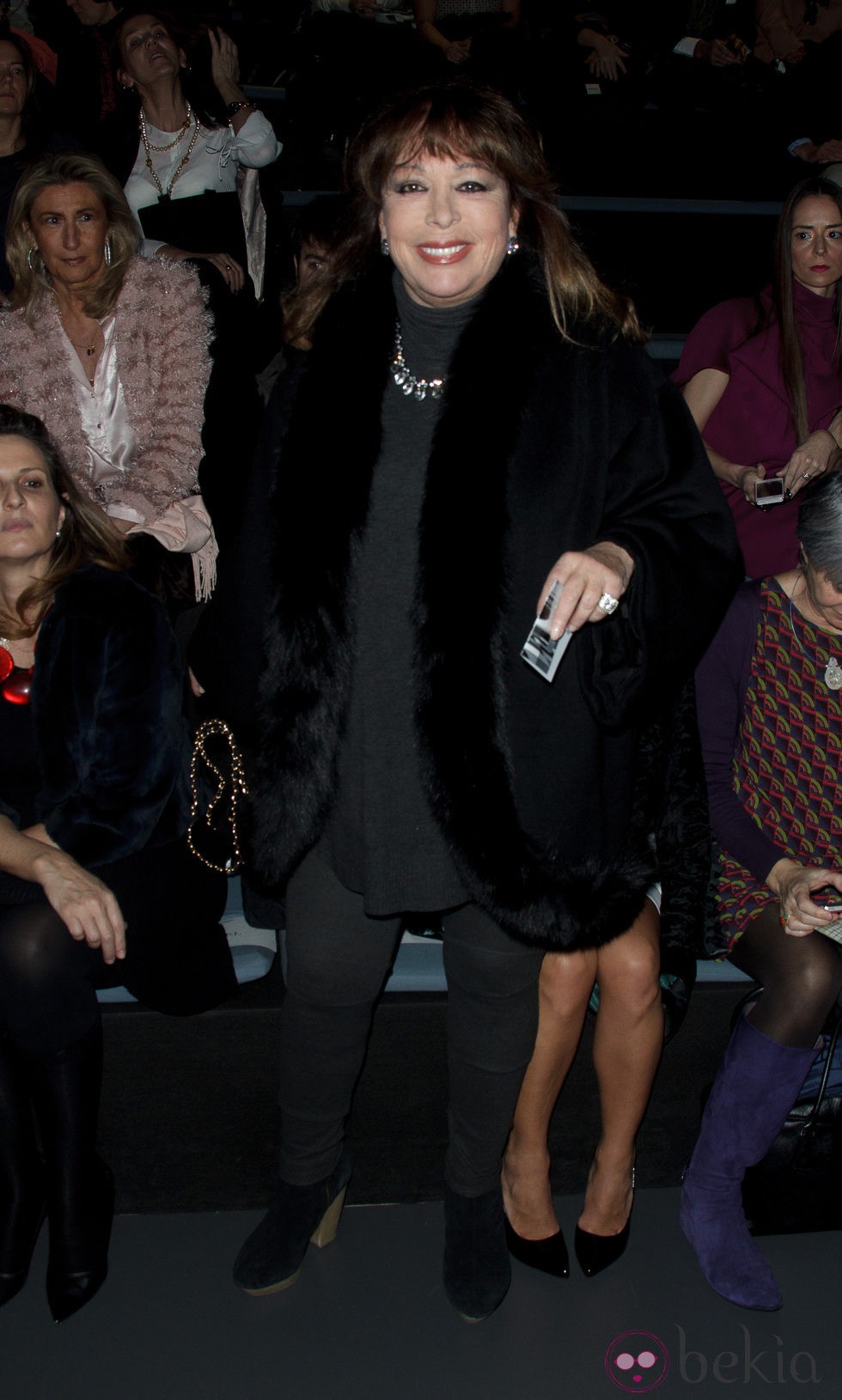 Massiel en el front row de Miguel Marinero y Jesús Lorenzo en Madrid Fashion Week 2014