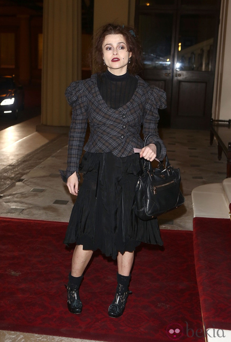 Helena Bonham Carter en una recepción en Buckingham Palace