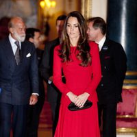 Kate Middleton en una recepción en Buckingham Palace