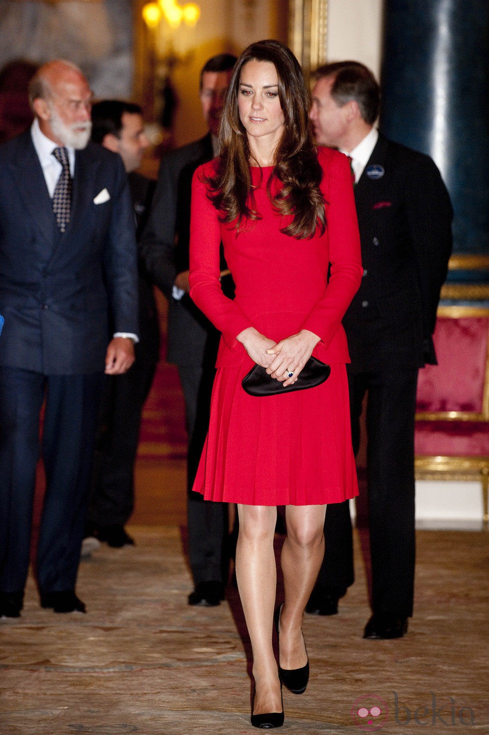 Kate Middleton en una recepción en Buckingham Palace