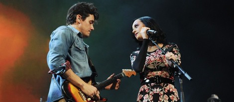 Katy Perry y John Mayer, juntos en concierto