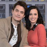 Katy Perry y John Mayer en un programa de 'Good Morning America'