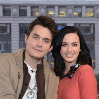 Katy Perry y John Mayer en un programa de 'Good Morning America'