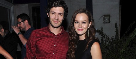 Leighton Meester y Adam Brody en la presentación de 'The Oranges'