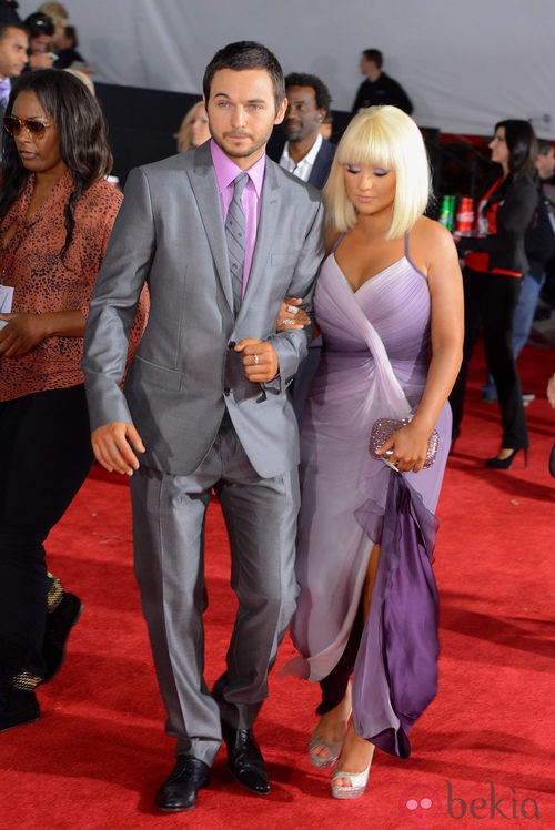 Matthew Rutler y Christina Aguilera en los American Music Awards 2012