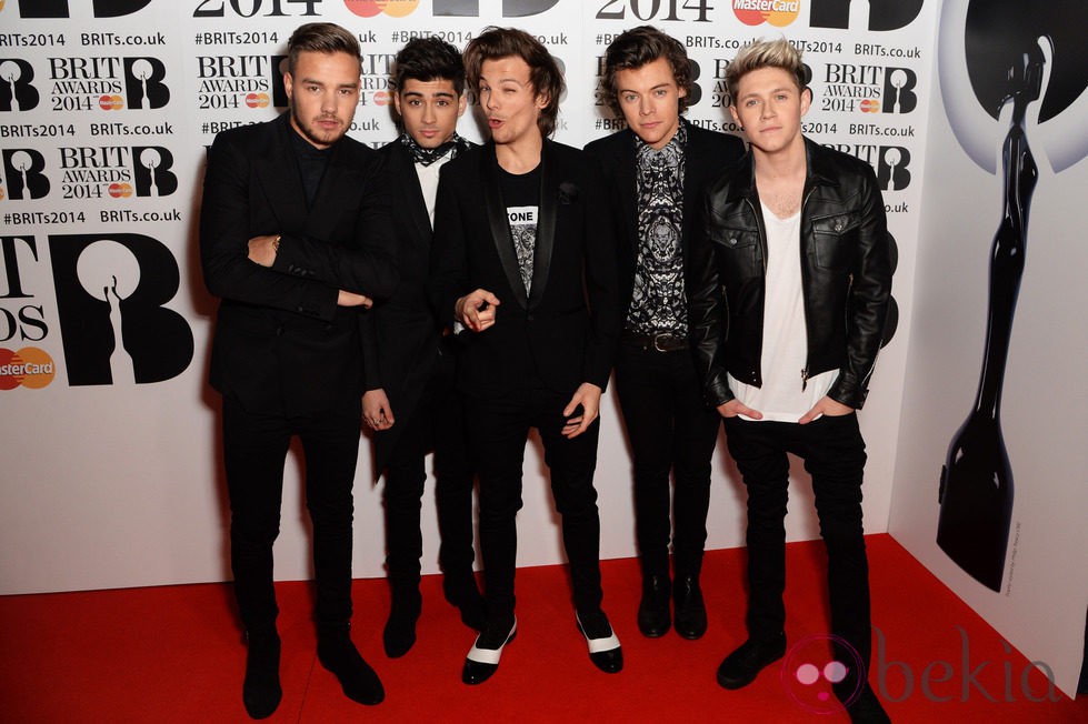 One Direction en los Brit Awards 2014