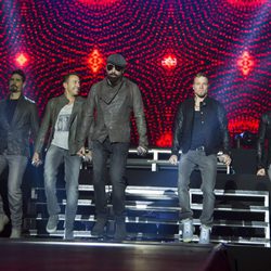 Backstreet Boys durante un concierto en el Palacio Vistalegre de Madrid