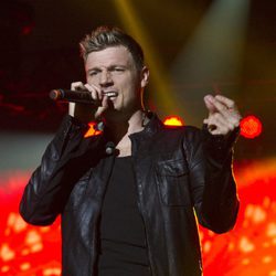 Nick Carter durante el concierto de los Backstreet Boys en el Palacio Vistalegre de Madrid