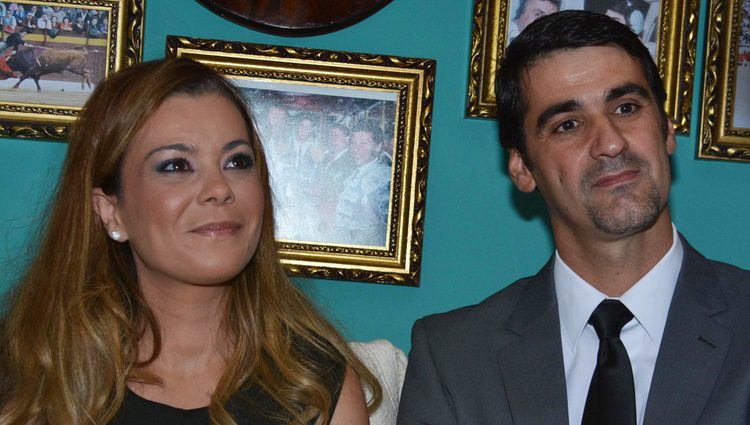 María José Campanario y Jesulín de Ubrique en una comida en Ubrique