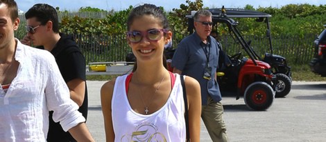 Sara Sampaio en el partido de voley playa benéfico celebrado por Sports Illustrated Swimsuit