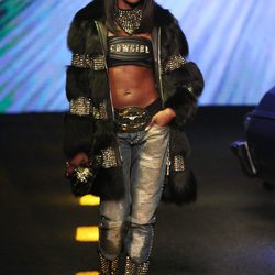 Naomi Campbell en el desfile de Philipp Plein en la Milán Fashion Week 2014