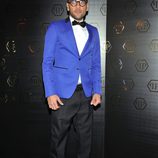 Dani Alves en el desfile de Philipp Plein en la Milán Fashion Week 2014