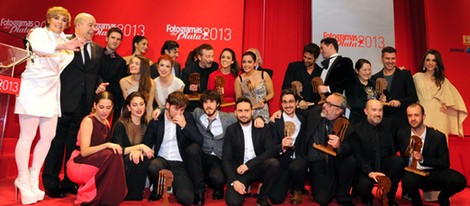 Ganadores y presentadores de los Fotogramas de Plata 2013