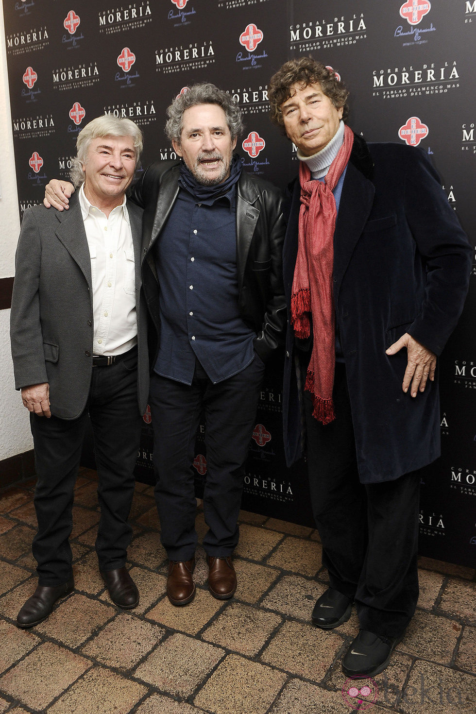 Ángel Nieto, Miguel Ríos y Jesús Quintero en los Premios Pata Negra 2014