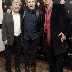 Ángel Nieto, Miguel Ríos y Jesús Quintero en los Premios Pata Negra 2014