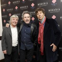 Ángel Nieto, Miguel Ríos y Jesús Quintero en los Premios Pata Negra 2014