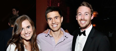 Allison Williams, Ricky Van Veen y Jake Hurwitz en el CollegeHumor Offline Annual Production