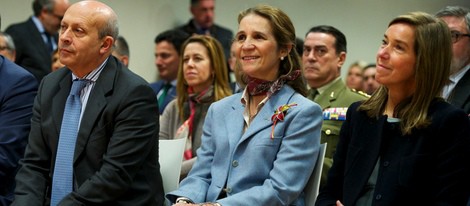 La Infanta Elena en el acto de despedida al equipo paralímpico español