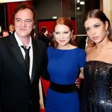 Quentin Tarantino, Lea Seydoux y Adèle Exarchopoulos en los Premios César 2014