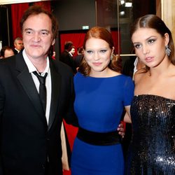 Quentin Tarantino, Lea Seydoux y Adèle Exarchopoulos en los Premios César 2014