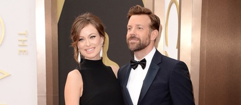 Olivia Wilde y Jason Sudeikis, embarazados en la alfombra roja de los Oscar 2014