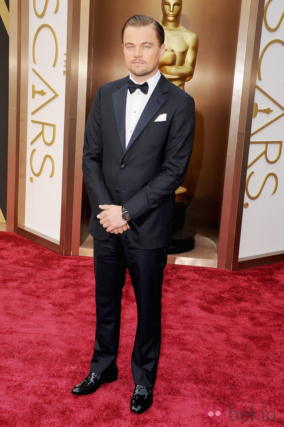 Leonardo DiCaprio en la alfombra roja de los Oscar 2014