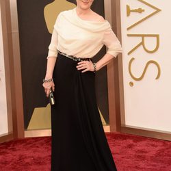 Meryl Streep en la alfombra roja de los Oscar 2014