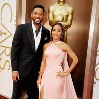 Will Smith y Jada Pinkett Smith en la alfombra roja de los Oscar 2014