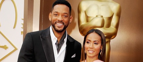 Will Smith y Jada Pinkett Smith en la alfombra roja de los Oscar 2014