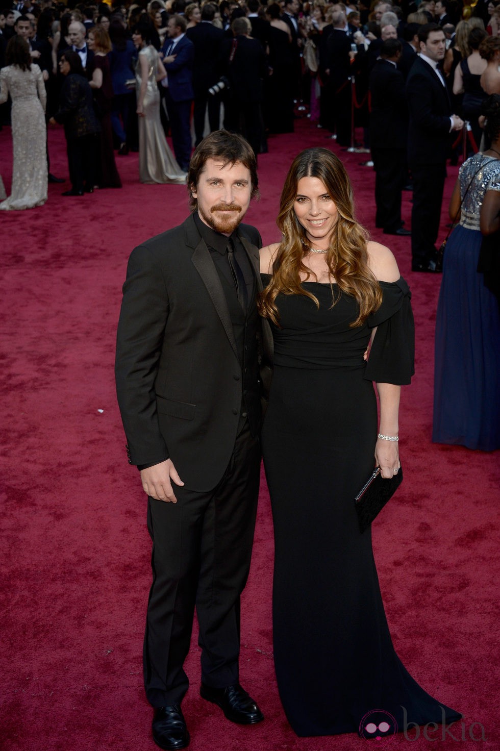 Christian Bale y Sibi Blazic en la alfombra roja de los Oscar 2014