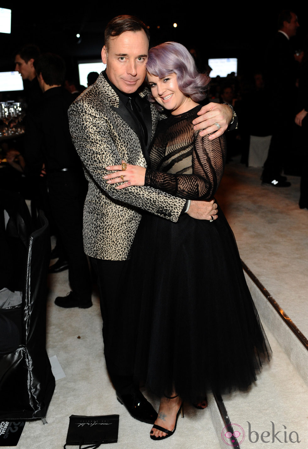 David Furnish y Kelly Osbourne en la fiesta post Oscar 2014 organizada por Elton John