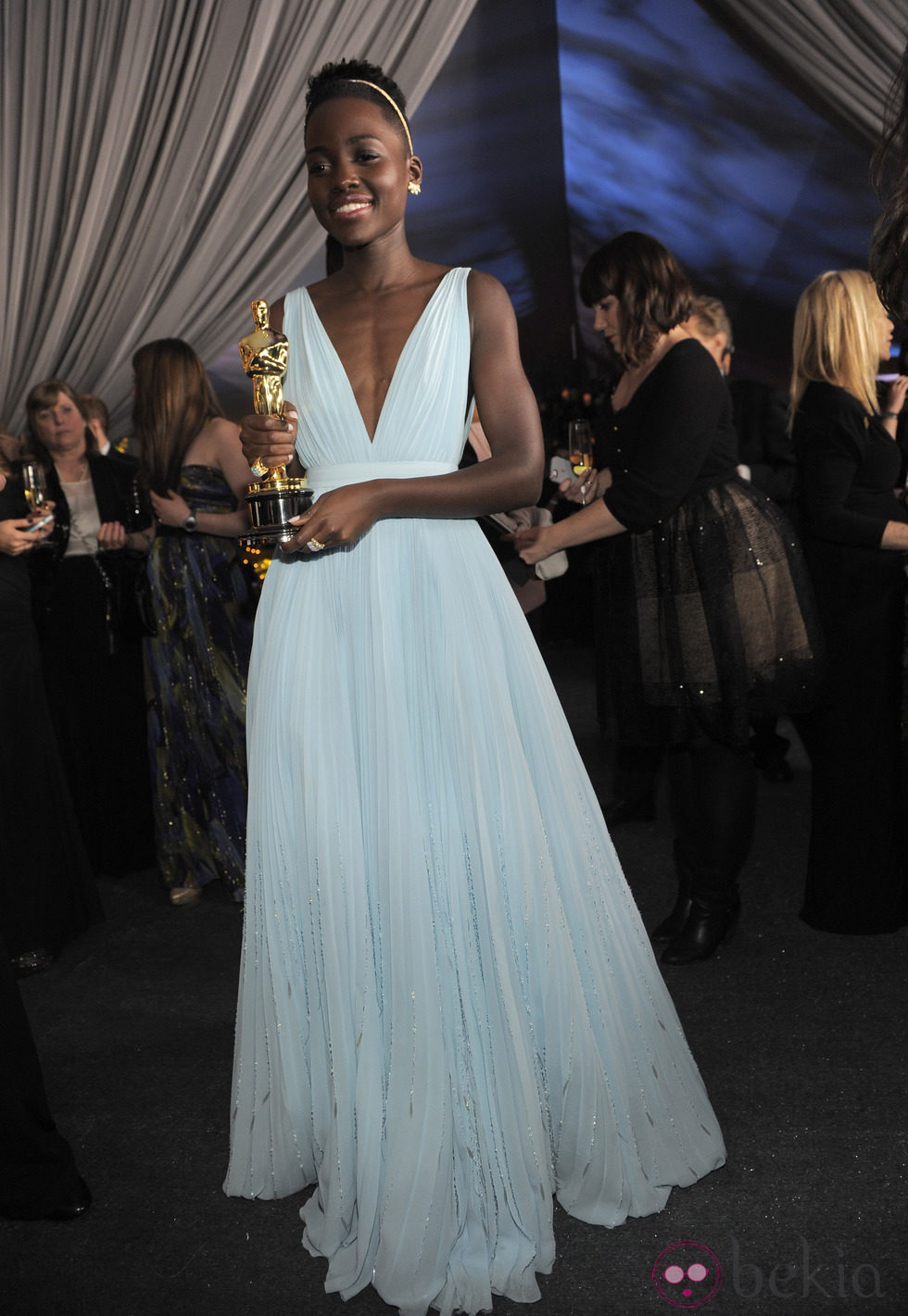 Lupita Nyong'o en la fiesta Governors Ball tras los Oscar 2014