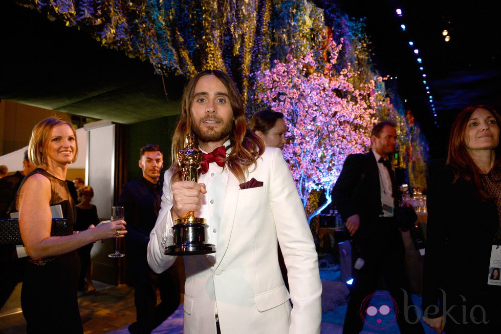 Jared Leto en la fiesta Governors Ball tras los Oscar 2014